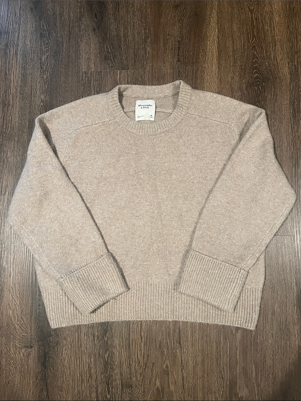 Abercrombie & Fitch Women's Crewneck Sweater in Taupe Heather